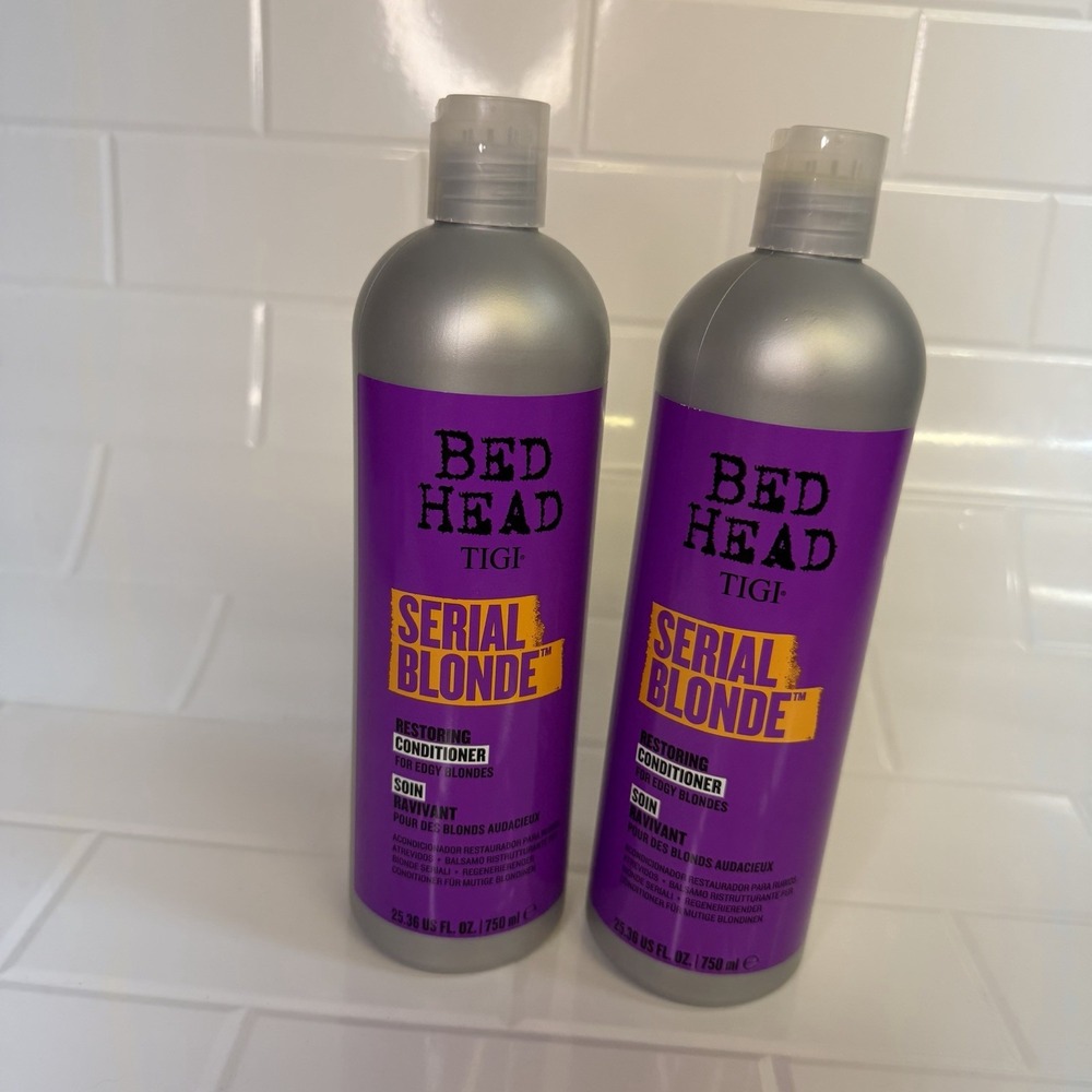 Bed Head by TIGI Serial Blonde Restoring Conditioner 2-Pack 25.36 Fl Oz Bottles